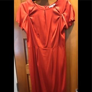 Coral Silk Banana Republic Cocktail dress